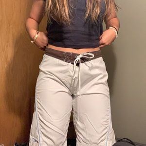 O’Neill White and Brown Swim Shorts